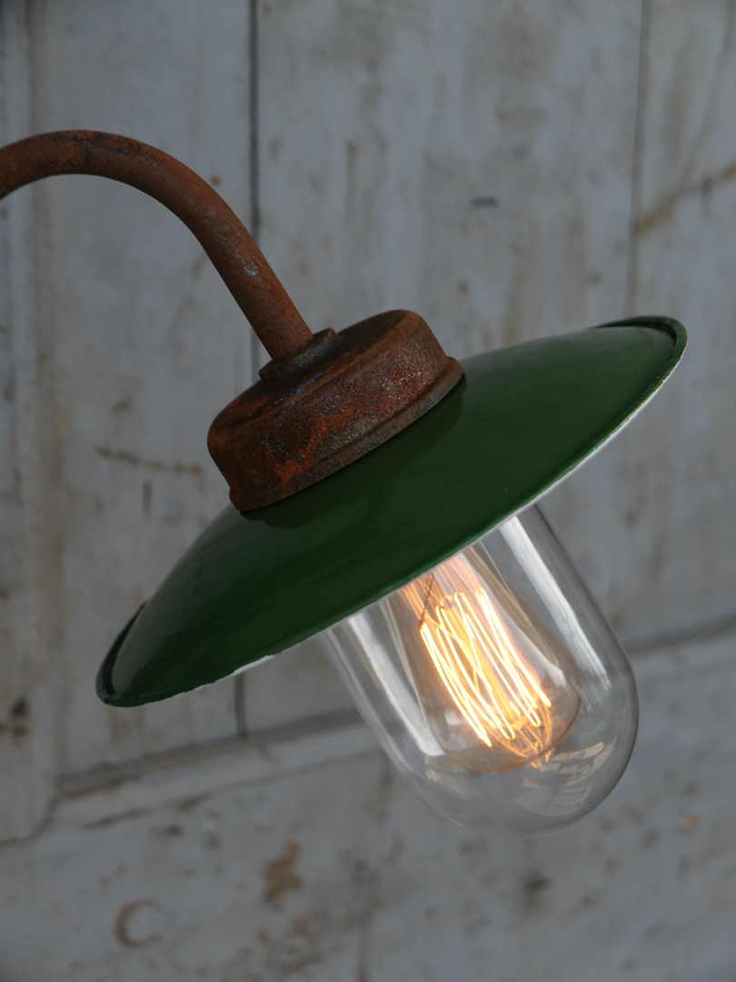 applique potence Lampe de cour, col de cygne exterieur semicourbé n°2